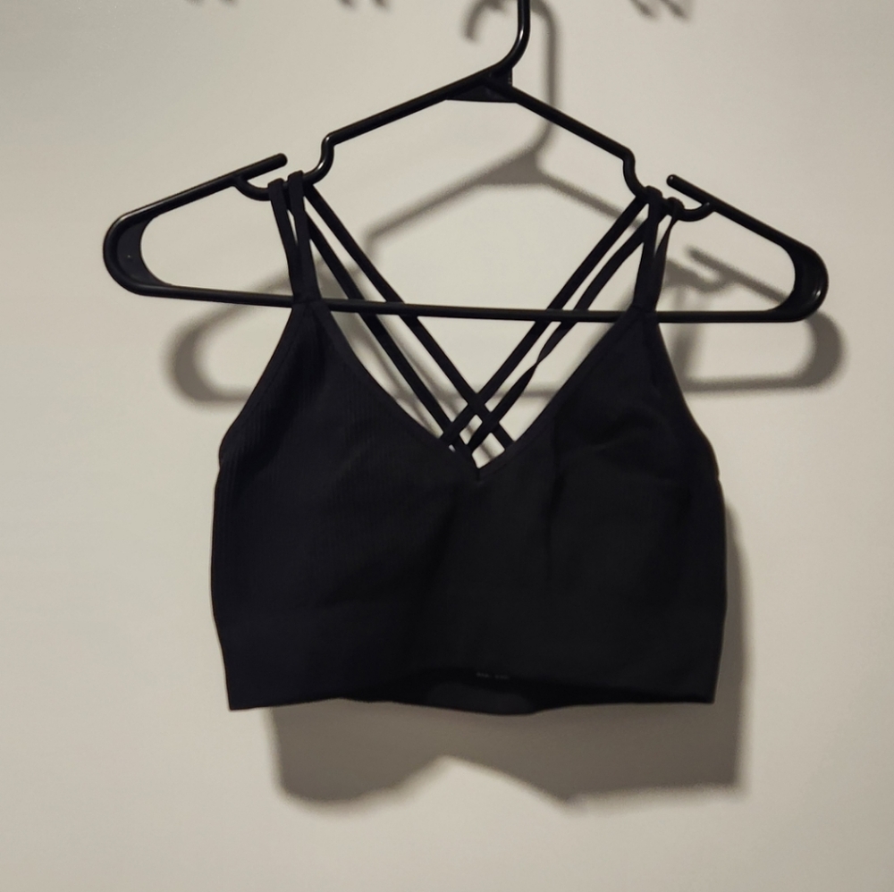 Aerie Black Strappy Bralette